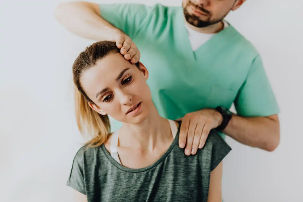 Chiropractic Huntsville AL Young Woman Neck Adjustment